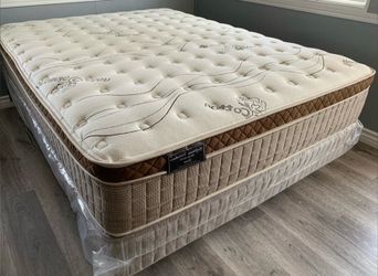 Ck organic cloud edition Europillow top 12inch mattress and Boxspring