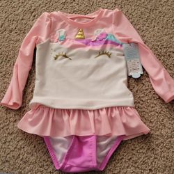 Toddler Girls Bathing Suit 3T