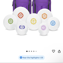 Frosted Quartz Crystal Singing Bowl Set