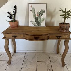 Rustic Mexican 3 drawer Table