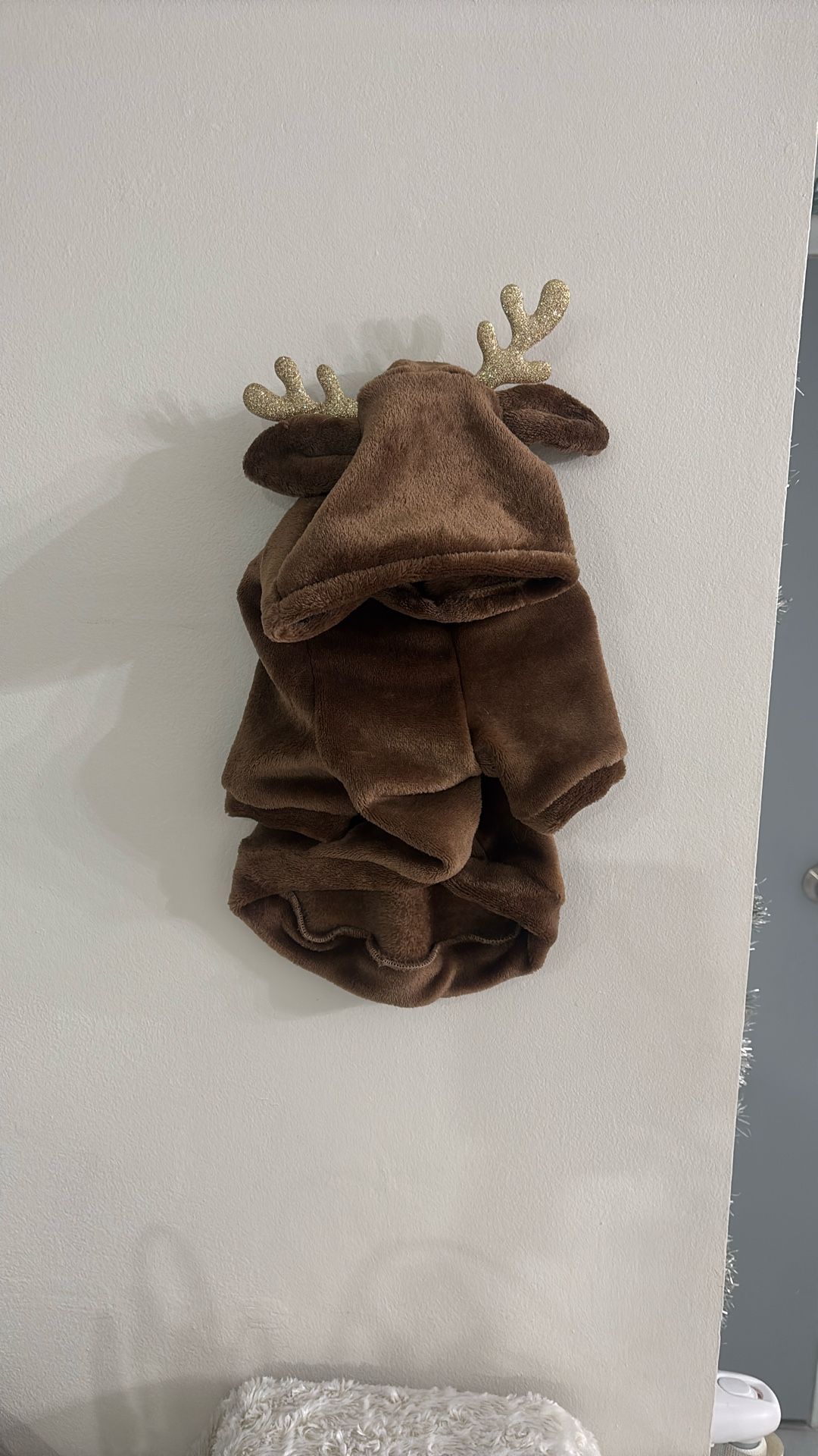 Christmas Dog Costume Reindeer Hoodie 