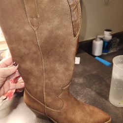 Brown Leather Boots