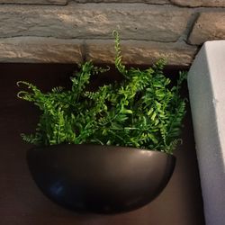 Black Ceramic Wall Planter, Flower box