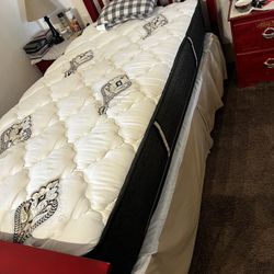Twin Bed frame And Mattress 