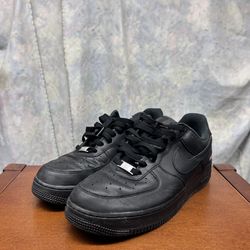 Size 10.5 - Nike Air Force 1 Low x Supreme Box Logo - Black