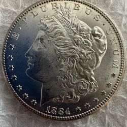 1884 CC Morgan Silver Dollar 