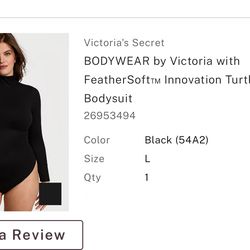 New Victoria Secret Turtleneck Bodysuit