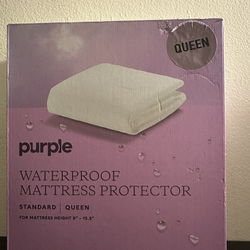 purple waterproof mattress protector
