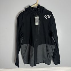 Fox Racing Barricade Softshell Fleece Jacket Mens XL Black Grey