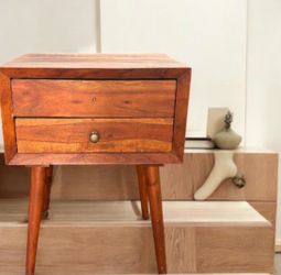 wood nightstand
