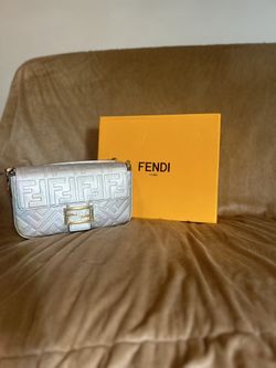 Designer Bag - FF Silver Baguette