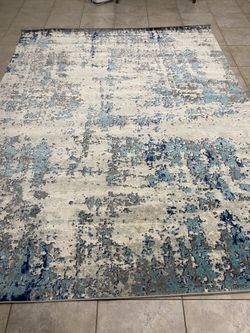 Abstract style 8x10 area rug