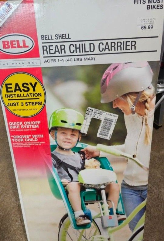 Bell Shell Rear Bike Child Carrier