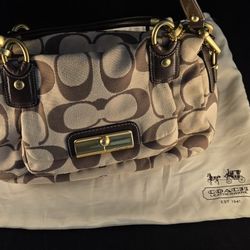 Coach Brown and Cream Women's Bag