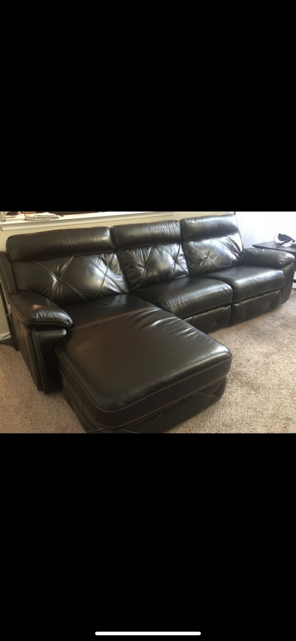 Cindy Crawford Brown Leather Sofa Sectional For In Orlando Fl Offerup