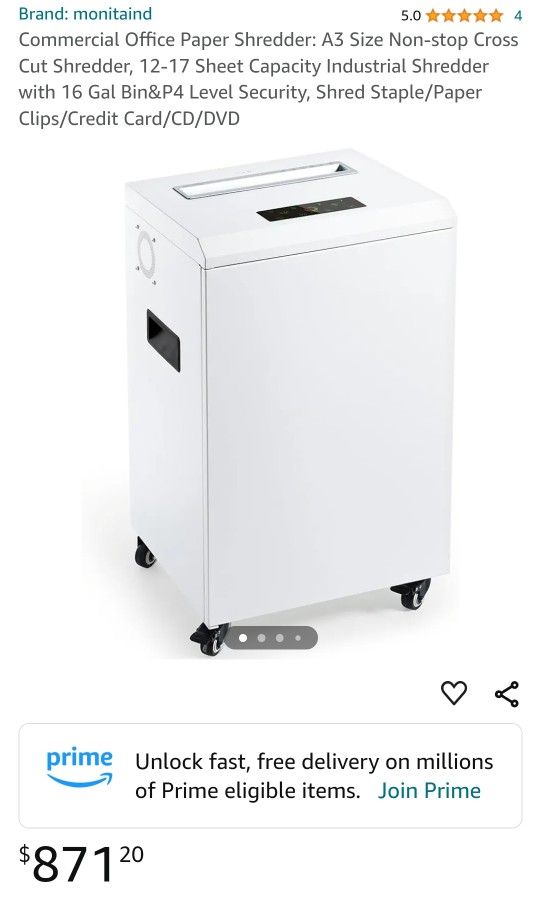 Commercial Paper Shredder