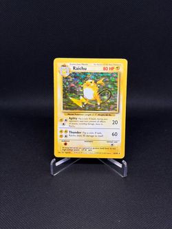 Raichu 14/102 Base Set Holo