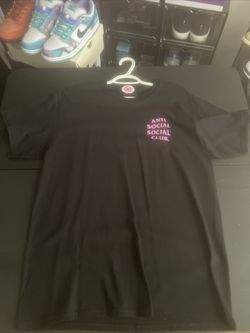 Anti Social Social Club “Stay Awake” Black T-Shirt, Size Large NEW