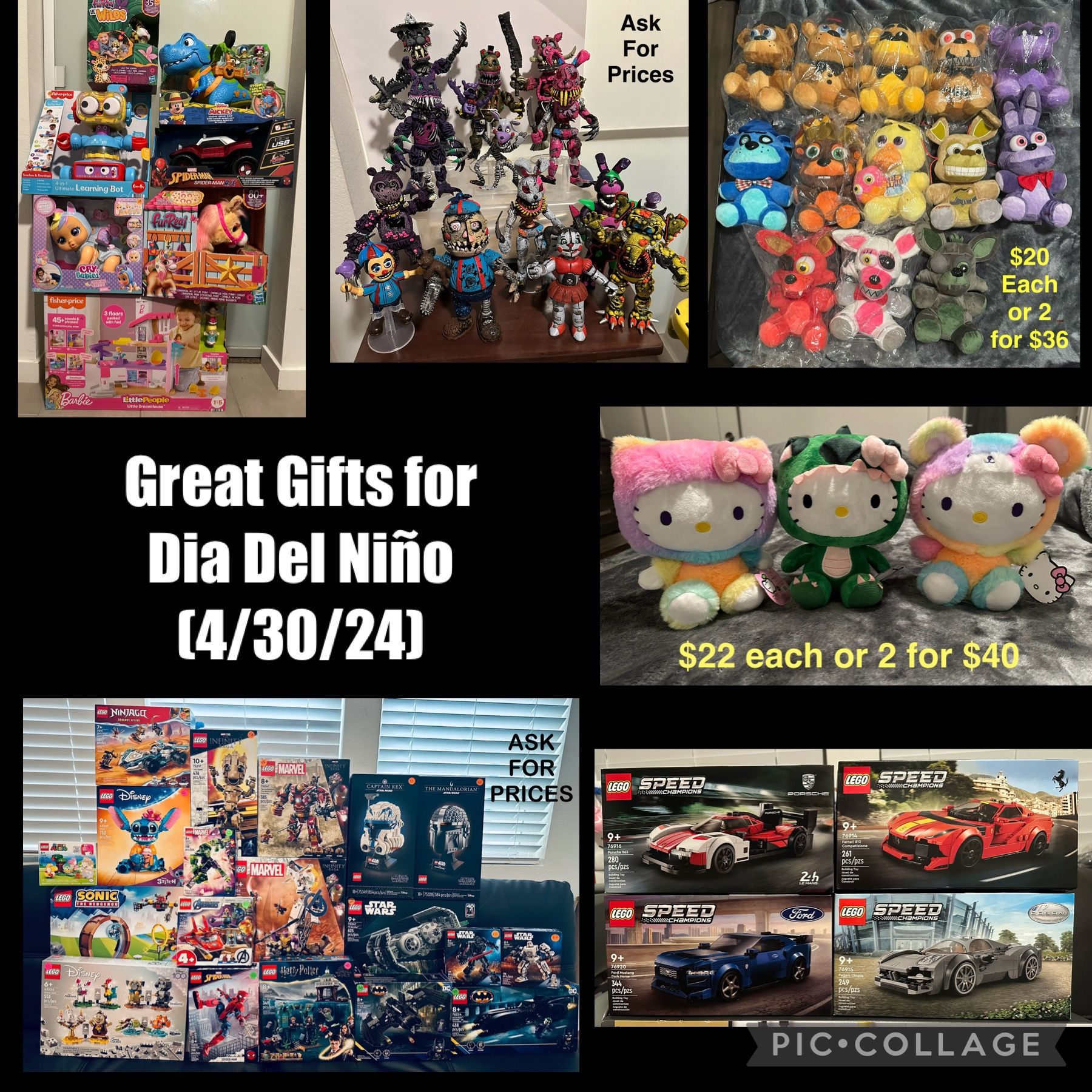 Great gifts for Dia del Niño (4/30) ASK FOR PRICES 