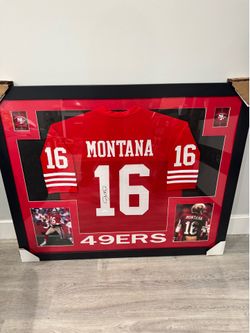 Joe Montana signed framed jersey - JSA certified authentic