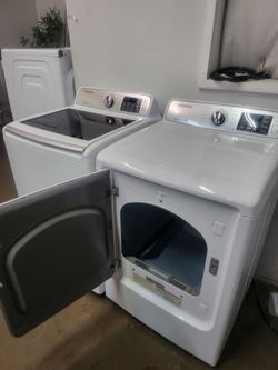 SAMSUNG SET STEAM WASHER AND ELECTRIC DRYER JUMBO