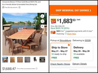 Expandable Table & Six Chairs w/Cushions