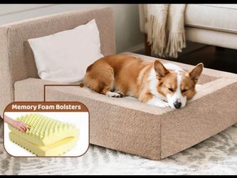 Memory Foam Bolster Dog Bed