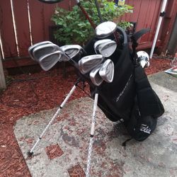 Golf Clubs, Bag,  In good condition.