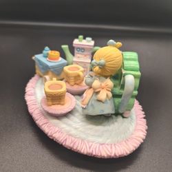Precious Moments Tea Set Small Figurine 