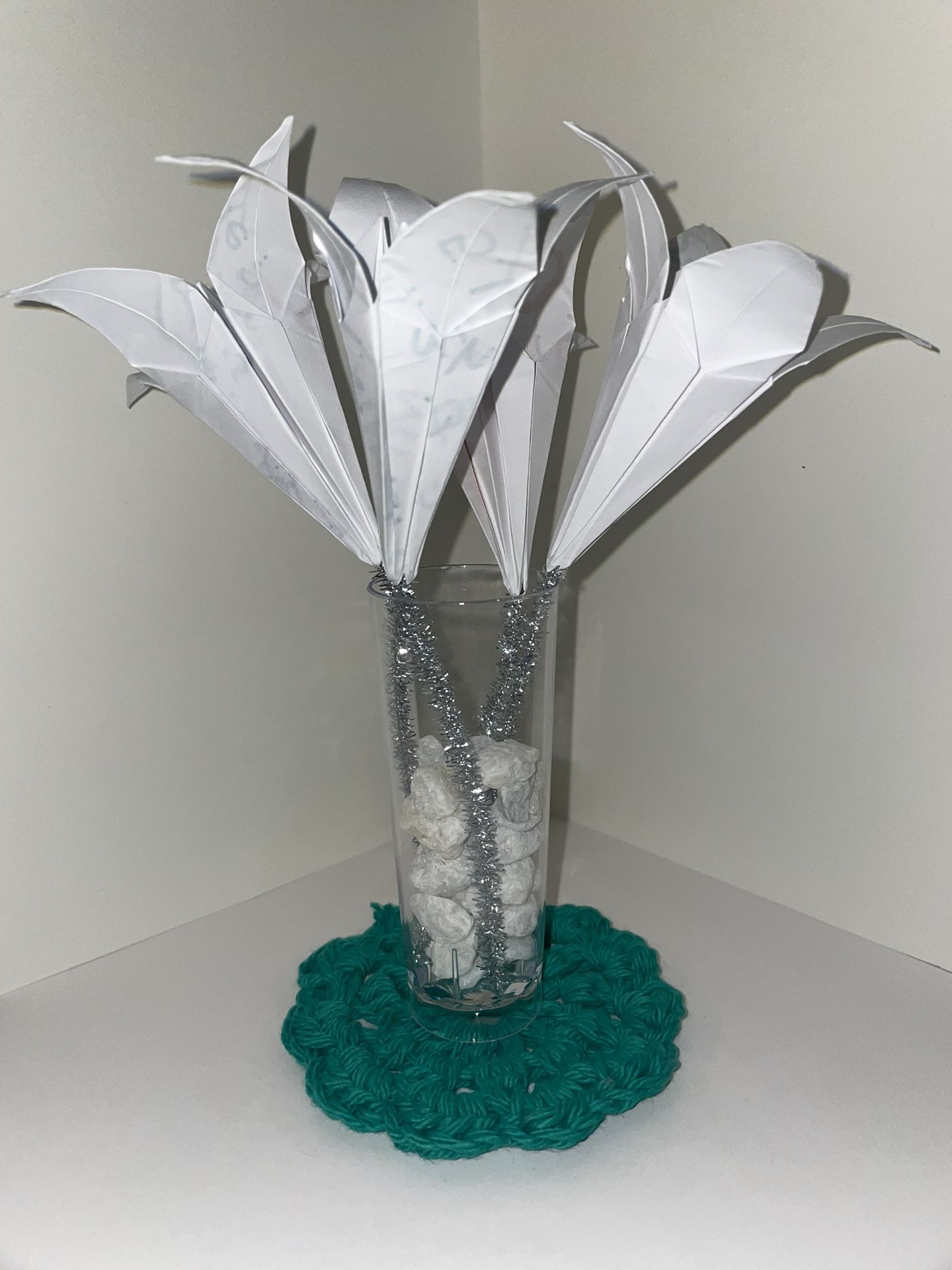 Emerald Green Flower Coasters