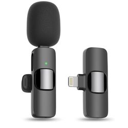 MAYBESTA Bluetooth Mini Microphone for iPhone, iPad - Wireless Lavalier Lapel Mic for Video Recording - Clip on Shirt Phone Microphones for Tiktok You