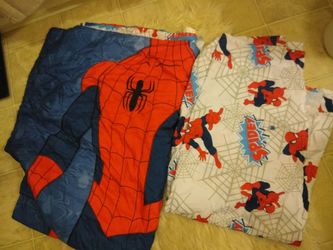 Spiderman toddler bed in a bag