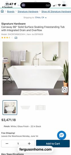 Signature Hardware Tub