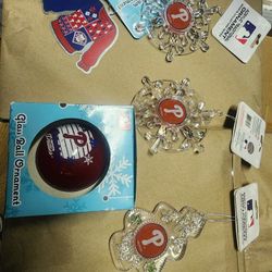 Philadelphia PHILLIES Christmas Ornaments!