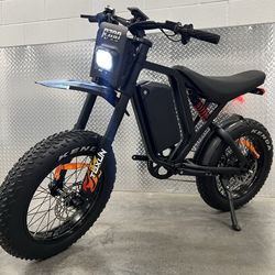 60V/1500/2000W Electric E-Bike Dirt Bike 5’2-6’0 Rider, 30ah Battery