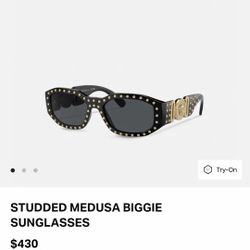 Versace Sunglasses Studded Medusa Biggie Sunglasses