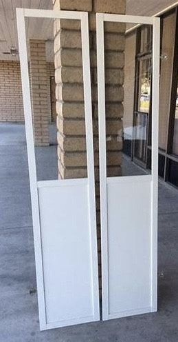 New In Box IKEA BILLY OLSBO White Glass Wood Cabinet Door