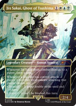 Jin Sakai, Ghost of Tsushima (Rainbow Foil) - Secret Lair Drop Series (SLD)