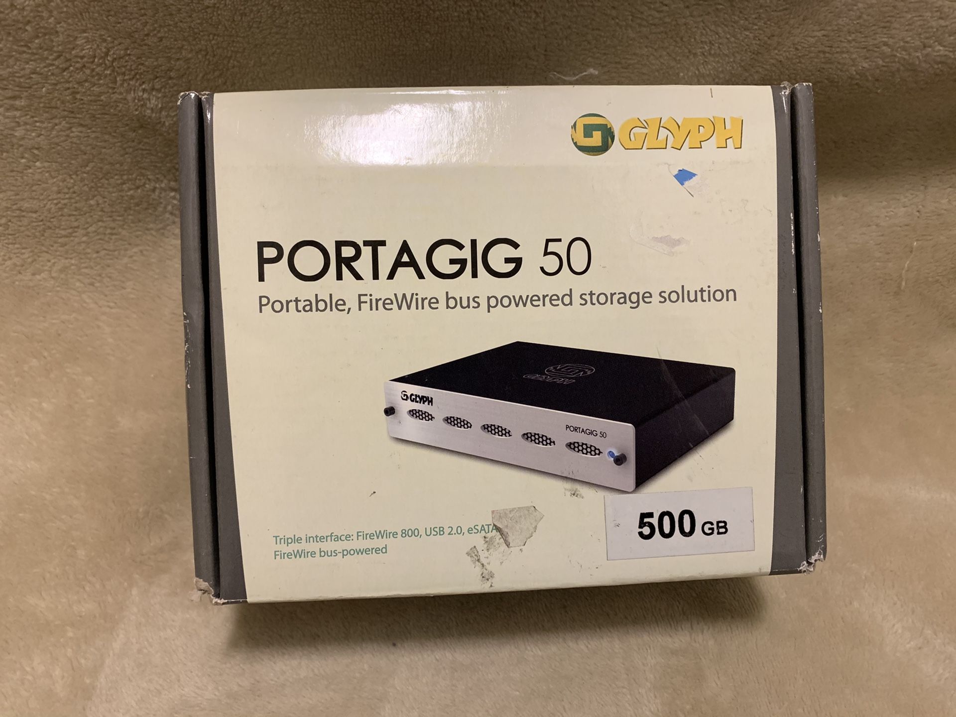 Glyph Technologies 500 GB PortaGig 50 Portable Solid State Drive