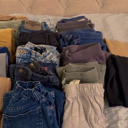 Boys size 6 Cargo pants, jeans, Nike sweats