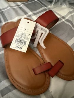 Kessie Cognac Thong Sandals Size 7