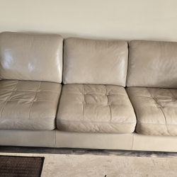 Leather Sofa And Love Seat