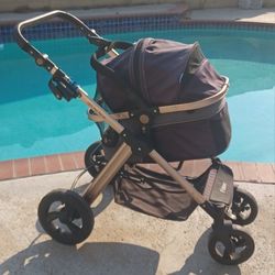 HPZ™ PET ROVER PRIME Luxury 3-in-1 Stroller for Small/Medium Dogs, Cats and Pets )