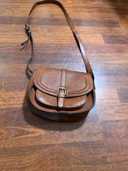 Afkomst Brown Crossbody Saddle Bag