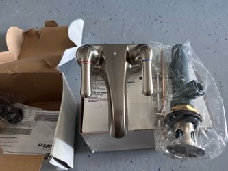 Two-Handle Brushed Nickel Bathroom Faucet $110