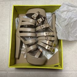 Tan Charlotte Russe Platform Shoes