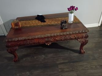 Hard wood table