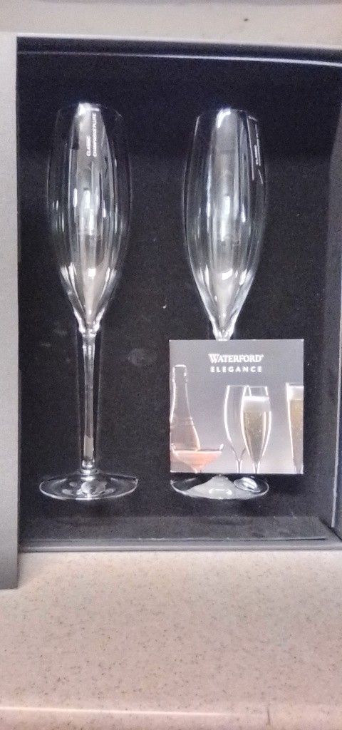 Waterford Champagne Flutes (2)