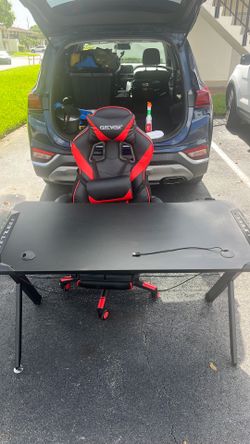Gaming table with chair