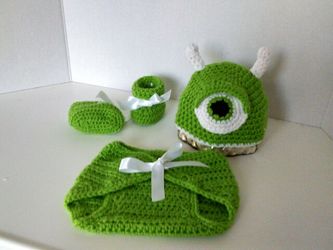 Mike from monsters Inc 3 pc crochet set